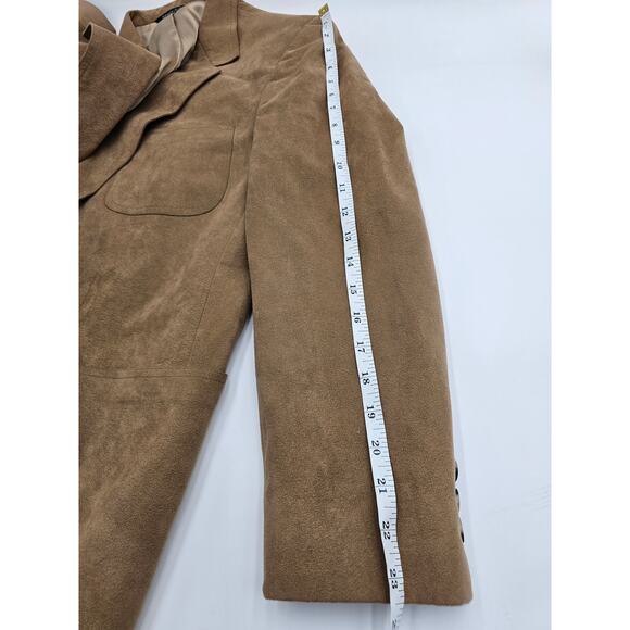 Vtg UltraSuede Men's S/M Beige Blazer - Picture 7 of 14